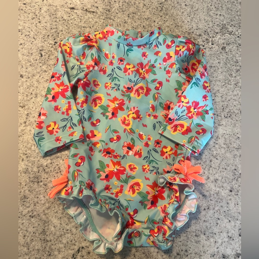 Baby girl swimsuit floral 3-6 months